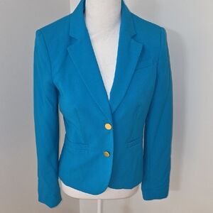 Calvin Klein Vibrant Blue Blazer with Gold Buttons